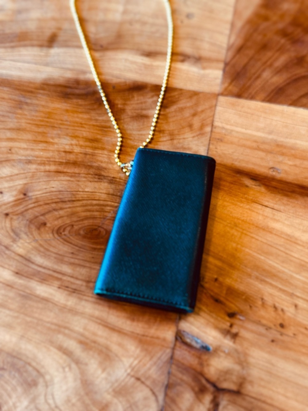 Louis Vuitton wallet credit card key holder reinvented necklace/wristlet vintage - Picture 4 of 14